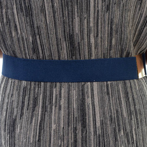 Jo No Fui Belt Women size 60 Dark Slate Blue - Picture 3 of 4
